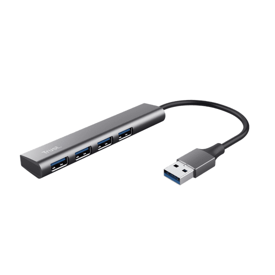 Trust Halyx USB 3.2 Gen 1 (3.1 Gen 1) Type-A 5 Mbit/s Fekete, Szürke (24947)