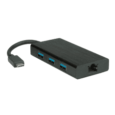 Value 12.99.1109-10 USB Type-A 3.2 Gen1 HUB + RJ45 (3 port) (12.99.1109-10)