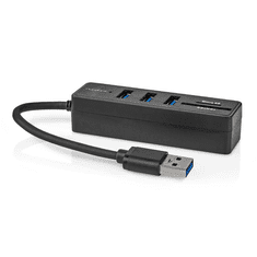 Nedis USB-A apa -3x USB A SD & MicroSD anya Adapter (CCGB61250BK01)