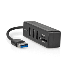 Nedis USB-A apa -3x USB A SD & MicroSD anya Adapter (CCGB61250BK01)