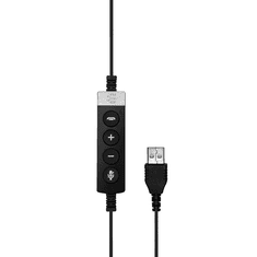 Epos | SENNHEISER IMPACT SC 630 USB ML Headset Vezetékes Fejpánt Hívás/zene USB A típus Fekete, Ezüst (1000552)