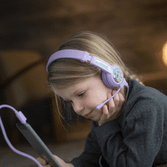 BuddyPhones Galaxy Vezetékes Gyermek Headset - Lila
