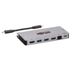 EATON Tripp Lite U442-DOCK5D-GY dokkoló állomás és port replikátor Vezetékes USB 3.2 Gen 1 (3.1 Gen 1) Type-C Szürke (U442-DOCK5D-GY)