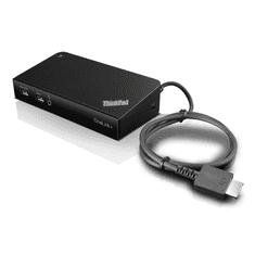 Lenovo 40A40090EU dokkoló állomás és port replikátor Vezetékes USB 3.2 Gen 1 (3.1 Gen 1) Type-A Fekete (40A40090EU)