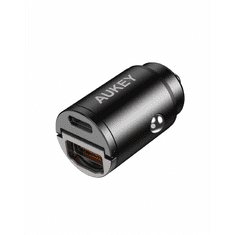 Aukey CC-A3 Autós USB-A + USB-C töltő (30W) (CC-A3)