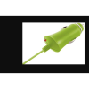 Ksix Micro-USB Autós töltő - Zöld (5V / 1A) (B1740CR02VE)
