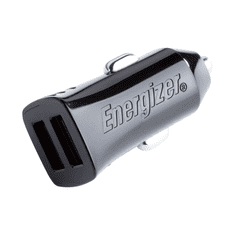Energizer 2x USB-A Autós töltő - Fekete (12W) (3492548223855)