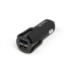 M.N.C. M.N.C, 55054BK 2x USB-A Autós Töltő - Fekete (5V / 2,1A) (55054BK)