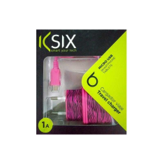 Ksix Micro-USB Hálózati töltő - Rózsaszín (5V / 1A) (KSIXB1740CD02ZR)