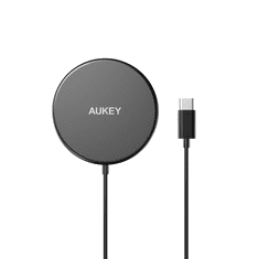 Aukey LC-A1 Vezeték nélküli töltő (15W) - Fekete (LC-A1 BLACK)