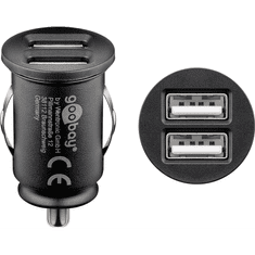 Goobay 44177 Autós USB-A töltő - Fekete (5V / 2.4A) (44177)
