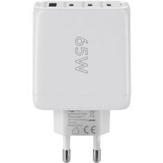 Goobay 64822 USB-A / 3x USB-C Hálózati töltő - Fehér (65W) (64822)