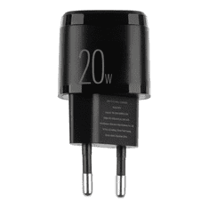Tactical Base Plug Mini Hálózati USB-C töltő - Fekete (20W) (57983107236)
