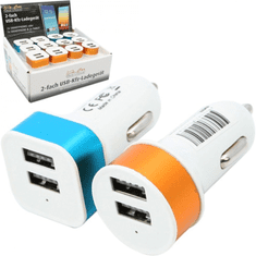 PRC Mini autós USB töltő - Fehér (52259)