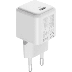 YAC G20 Volt GaN USB Type-C Hálózati töltő - Fehér (20W) (YAC G20)