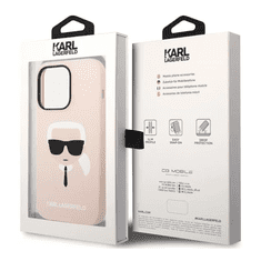 Karl Lagerfeld Apple iPhone 14 Pro Tok - Halvány rózsaszín / Mintás (KLHMP14LSLKHLP)