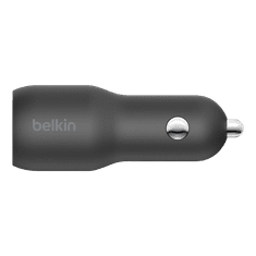 Belkin CCB004BTBK USB Type-C / USB-A Autós töltő - Fekete (37W) (CCB004BTBK)