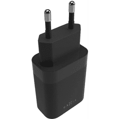 FIXED Dual Travel 2x USB Type-C Hálózati töltő - Fekete (35W) (FIXC35-2C-BK)