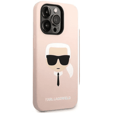 Karl Lagerfeld Apple iPhone 14 Pro Tok - Halvány rózsaszín / Mintás (KLHMP14LSLKHLP)
