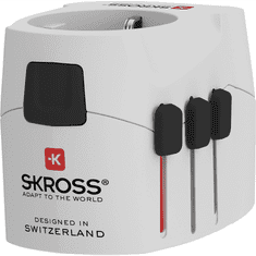 Skross PRO Light USB (4xA) 4x USB-A Hálózati utazótöltő - Fehér (24W) (PROLIGHTUSB-4XA)