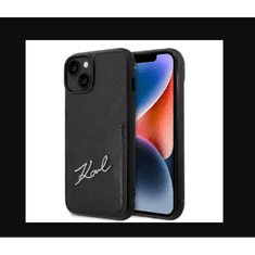 Karl Lagerfeld Apple iPhone 14 Hátlapvédő Tok - Fekete (KLHCP14SCSSK)