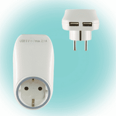 Somogyi NV 2100 USB Hálózati aljzat USB töltőaljzatokkal (NV 2100 USB)