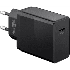 Goobay 61085 USB-C Hálózati töltő - Fekete (25W) (61085)