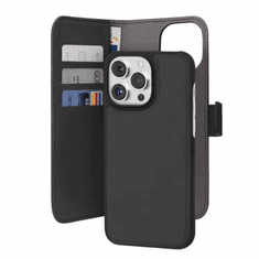 Puro Eco-Leder Wallet Apple iPhone 15 Pro Max Flip Tok - Fekete (PUIPC15P67BOOKC3BLK)