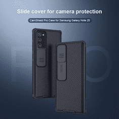 Nillkin Camshield Pro Samsung Galaxy Note 20 / Note 20 5G Védőtok - Fekete (GP-99123)