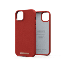 NJORD Suede Comfort Apple iPhone 14 Plus Szilikon Tok - Piros (NA42CM07)