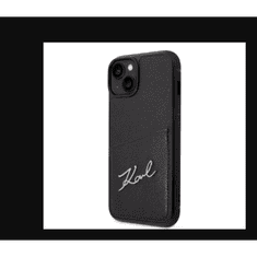 Karl Lagerfeld Apple iPhone 14 Hátlapvédő Tok - Fekete (KLHCP14SCSSK)