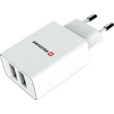 SWISSTEN Travel Charger Hálózati USB-A töltő - Fehér (5V / 2.1A) (22034000)