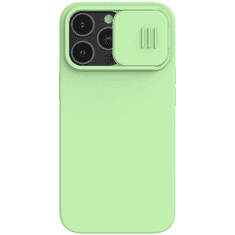 Nillkin CamShield Silky Apple iPhone 13 Pro Magsafe Szilikon Tok - Menta zöld (IP61P-23547)