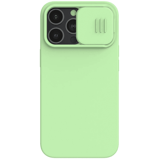 Nillkin CamShield Silky Apple iPhone 13 Pro Magsafe Szilikon Tok - Menta zöld (IP61P-23547)