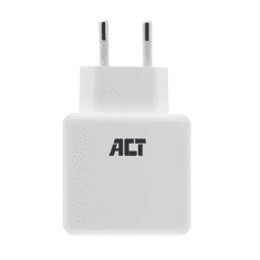 ACT AC2125 mobiltelefon töltő Univerzális Fehér AC Gyorstöltés Beltéri (AC2125)
