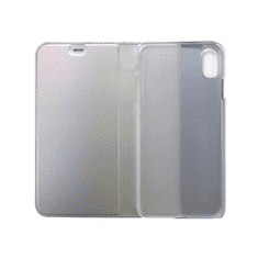 Cellect Apple iPhone XS Max Flip Oldalra Nyíló Tok - Ezüst (5999076781324)