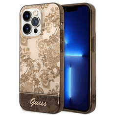 Guess Porcelain Collection Apple iPhone 14 Pro Tok - Okker/Mintás (GUHCP14LHGPLHC)