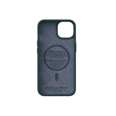 NJORD Salmon Leather Apple Iphone 14 Pro Max MagSafe kompatibilis bőr Tok - Zöld (AONJOTFNA44SL02)