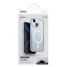 UNIQ Combat Apple iPhone 15 Plus Magsafe Tok - Átlátszó (UNIQ-IP6.7(2023)-COMAFMWHT)