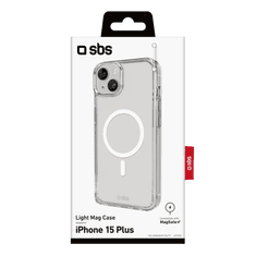 SBS Light Apple iPhone 15 Plus Magsafe Tok - Átlátszó (TELIGMAGIP1567T)