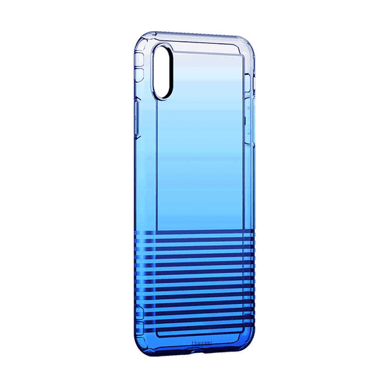BASEUS Colorful Airbag Apple iPhone Xs Max Védőtok - Kék (WIAPIPH65-XC03)