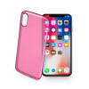 Color Case Apple iPhone X ultravékony gumi hátlap - Átlátszó rózsaszín (COLORCIPH8P)