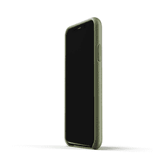 Mujjo Apple iPhone XR Bőr Tok Bankkártya Tartóval - Olivazöld (CS104OL)