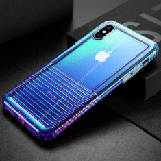 BASEUS Colorful Airbag Apple iPhone Xs Max Védőtok - Kék (WIAPIPH65-XC03)