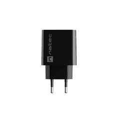 Natec Ribera NUC-2062 USB-C / USB-A Hálózati töltő - Fekete (20W) (NUC-2062)