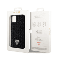 Guess Rhinestones Apple iPhone 11 Pro Max Hátlapvédő Tok - Fekete (GUHCN65HDGTPK)