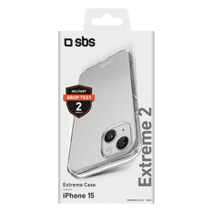 SBS Extreme 2 Apple iPhone 15 Tok - Átlátszó (TEUNBKEX2IP1561)