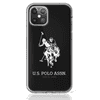 US Polo Assn Shiny Big Logo Apple iPhone 12 Pro Max Szilikon Tok - Fekete (USHCP12LTPUHRBK)