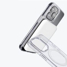 Puro Litemag Apple iPhone 14 Pro Max Magsafe Szilikon Tok - Átlátszó (IPC14P67LITEMAGTR)