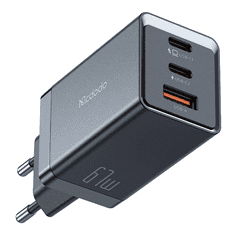 Mcdodo 2x USB-C / 1x USB-A Hálózati töltő 67W + USB-C - USB-C Kábel - Fekete (CH-1544)
